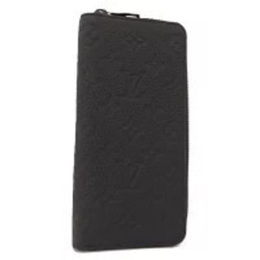 LOUIS VUITTON Zippy Wallet Vertical Round Zipper Long Monogram Embossed